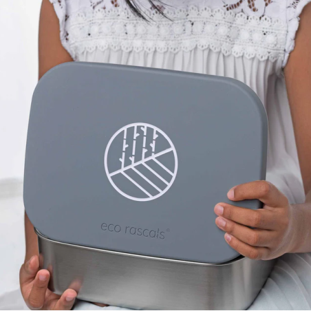 Caja Almuerzo Acero Gris