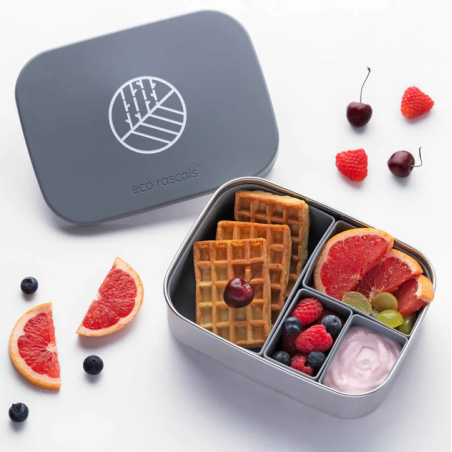 Caja Almuerzo Acero Gris