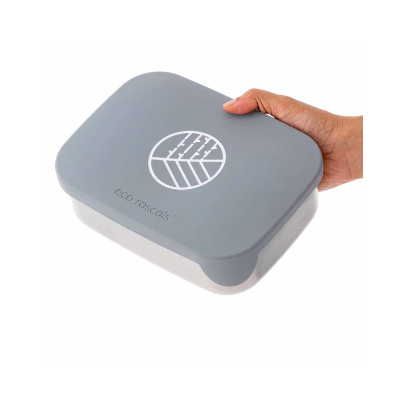 Caja Almuerzo Acero Gris
