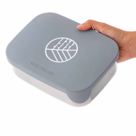Caja Almuerzo Acero Gris