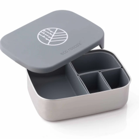 Caja Almuerzo Acero Gris