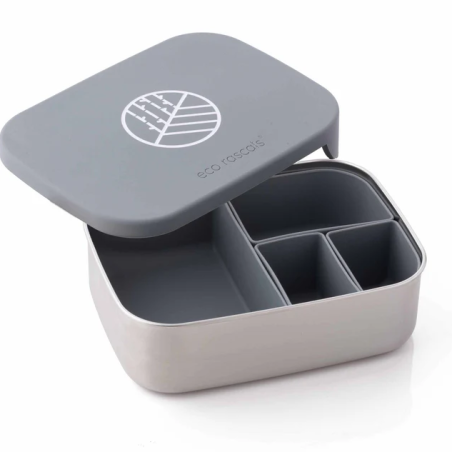 Caja Almuerzo Acero Gris