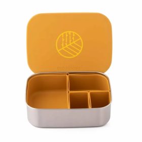 Caja Almuerzo Acero Mostaza