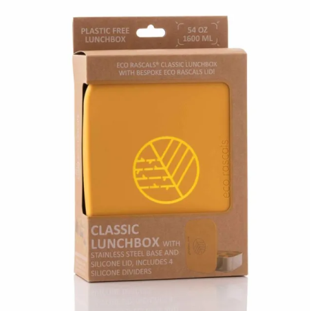 Caja Almuerzo Acero Mostaza