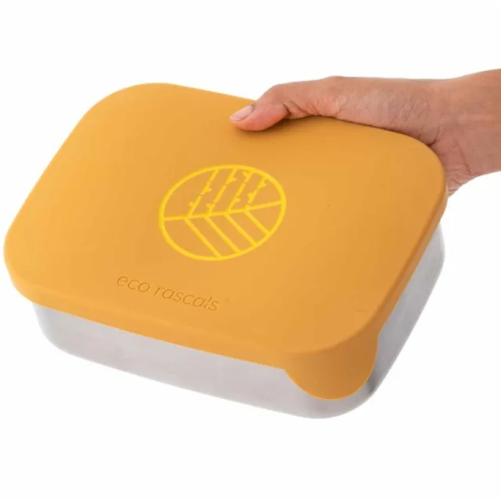 Caja Almuerzo Acero Mostaza