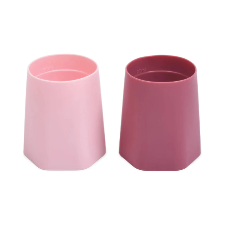 Vasos Silicona Entrenamiento Rosa + Burdeos