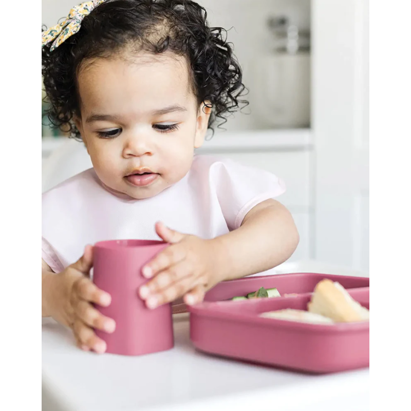 Vasos Silicona Entrenamiento Rosa + Burdeos