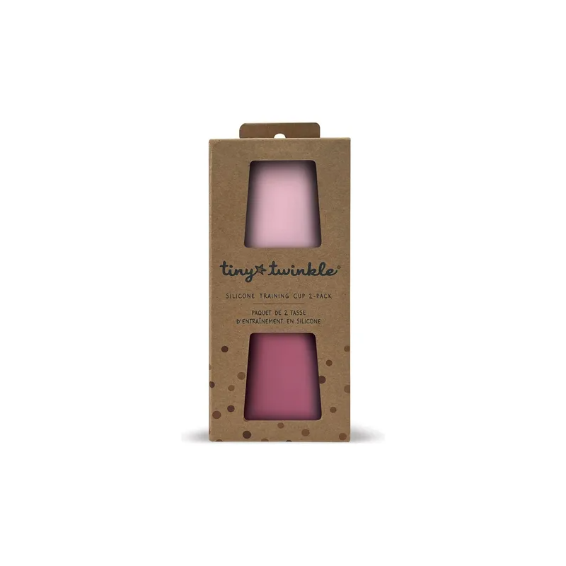Vasos Silicona Entrenamiento Rosa + Burdeos