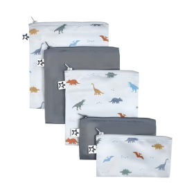 Pack 5 Bolsas Snack Dinosaurios