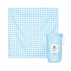 Toalla De Playa Vichy Azul 170x240 Cm De Btbox