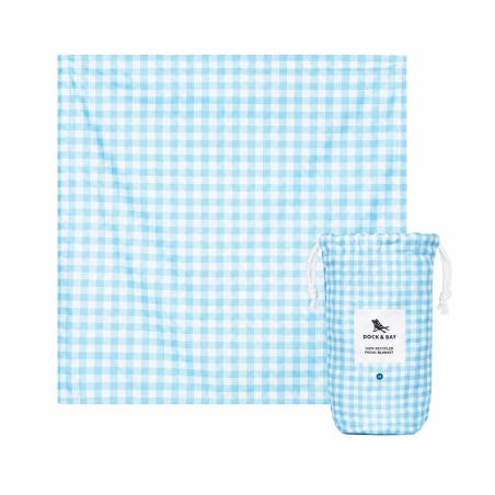 Toalla De Playa Vichy Azul 170x240 Cm De Btbox