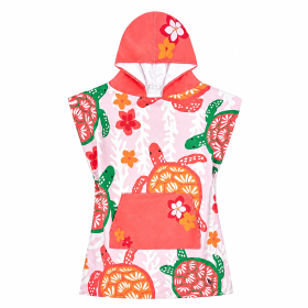 Poncho De Playa Infantil Dock & Bay Tortugas Talla 6-10 Años De Btbox 2