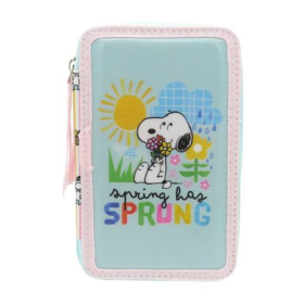Estuche Triple De Snoopy