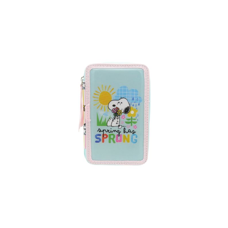 Estuche Triple De Snoopy