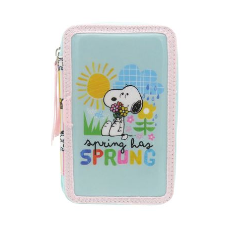 Estuche Triple De Snoopy