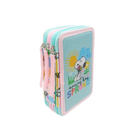 Estuche Triple De Snoopy