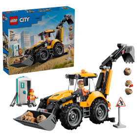 LEGO City Cargadora Retroexcavadora Amarilla 60480 De LEGO