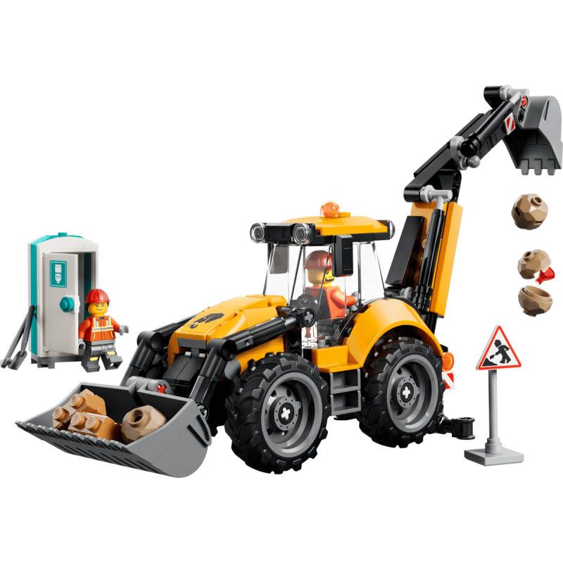 LEGO City Cargadora Retroexcavadora Amarilla 60480