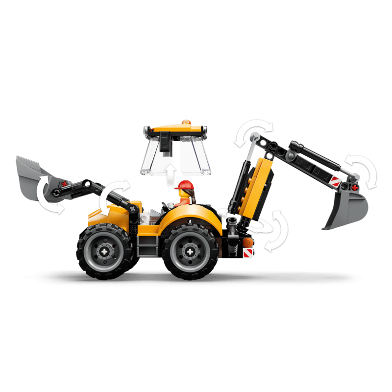 LEGO City Cargadora Retroexcavadora Amarilla 60480