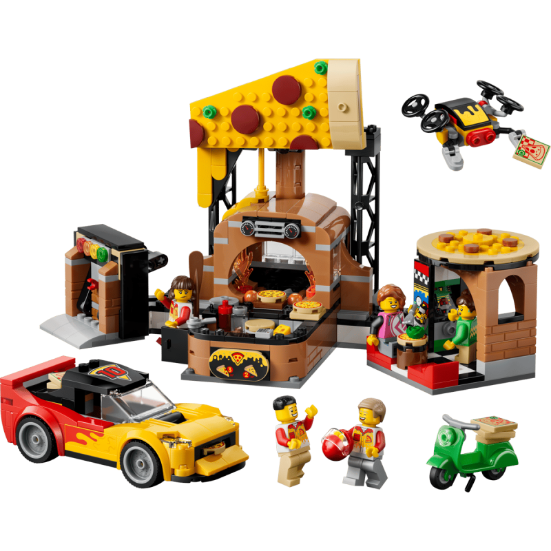 LEGO City Experiencia De Pizza A Domicilio Con Vehículos 60496
