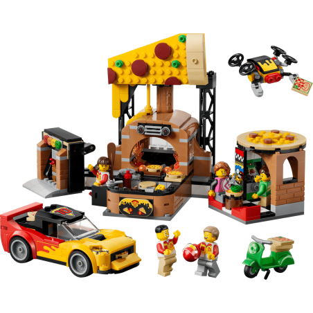 LEGO City Experiencia De Pizza A Domicilio Con Vehículos 60496