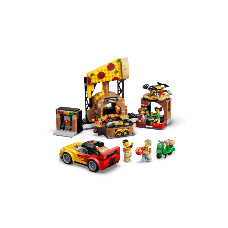 LEGO City Experiencia De Pizza A Domicilio Con Vehículos 60496