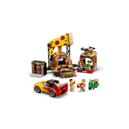 LEGO City Experiencia De Pizza A Domicilio Con Vehículos 60496