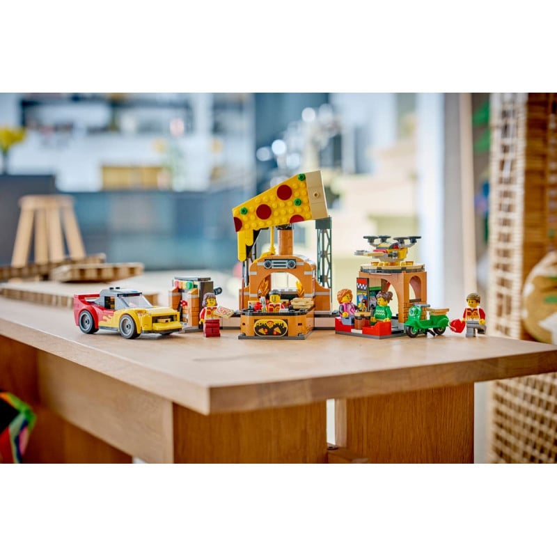 LEGO City Experiencia De Pizza A Domicilio Con Vehículos 60496