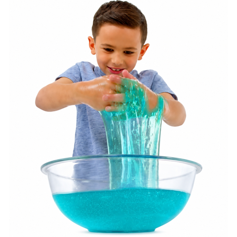 Glitter Slime Play Aqua