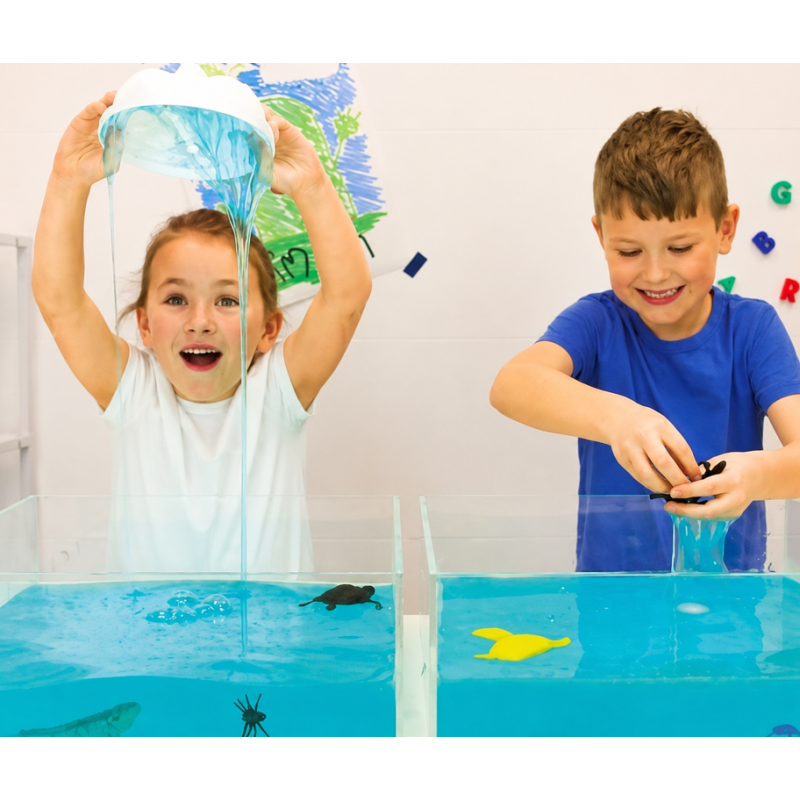 Glitter Slime Play Aqua