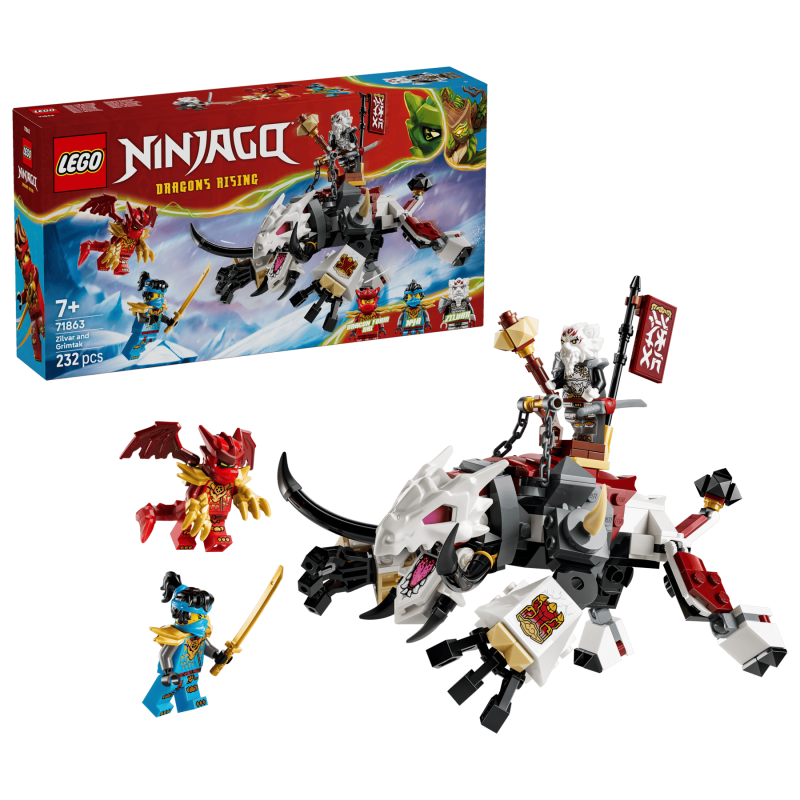 LEGO Ninjago Zilvar Y Bestia Dragón Grimtak 71863 De LEGO