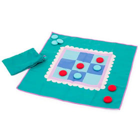 Juego de Playa Tres en Raya/Parchis Microfibra 2