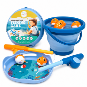 Juego De Pesca Con Cubo Plegable De Rodatoys