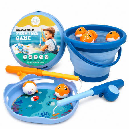 Juego De Pesca Con Cubo Plegable De Rodatoys