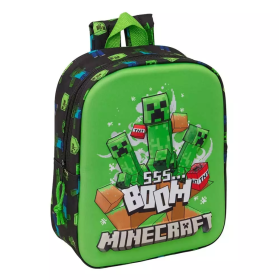 Mochila Infantil 3D Minecraft 27CM
