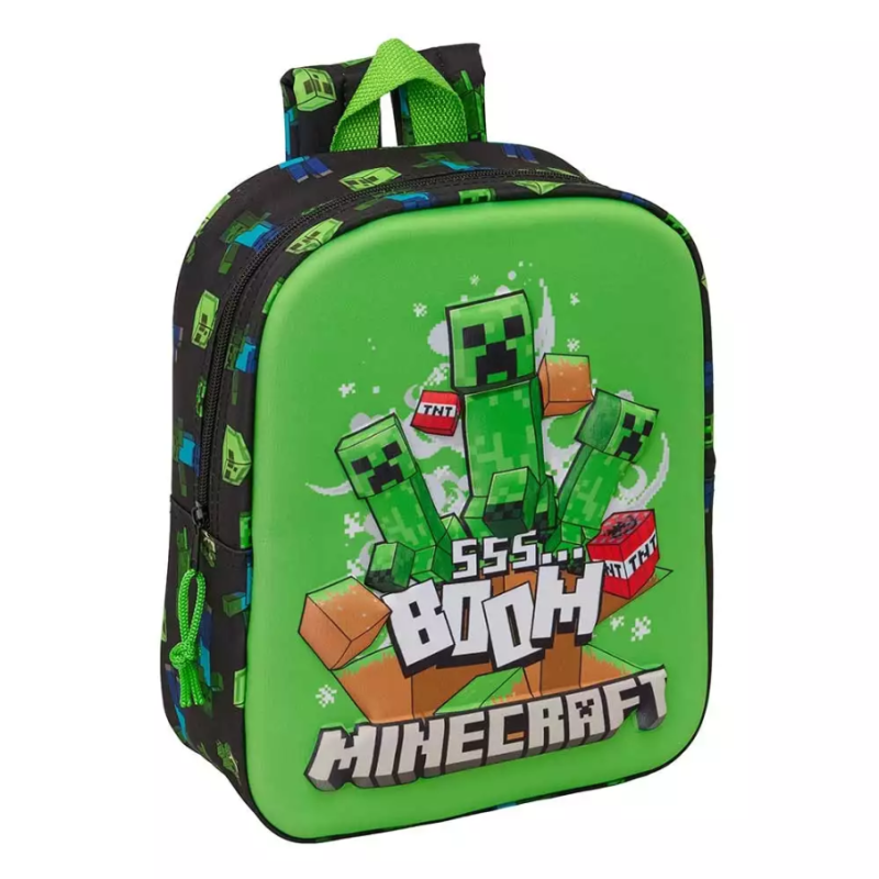 Mochila Infantil 3D Minecraft 27CM