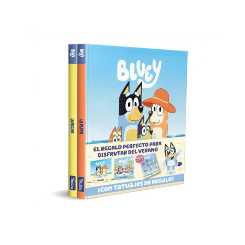 Pack Cuentos Bluey La Playa y La Piscina