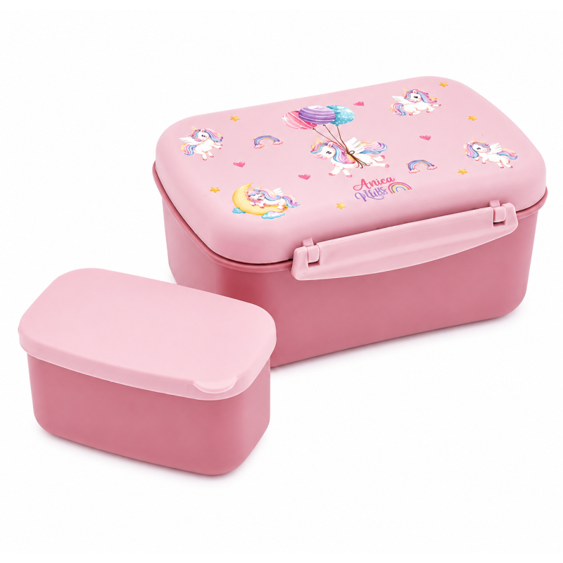 Aurea Fiambrera Hermética Unicornio 900 Ml De Creative Story
