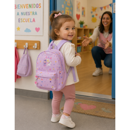 Aurea Mochila Preescolar Princesas Del Reino Mágico 28 Cm