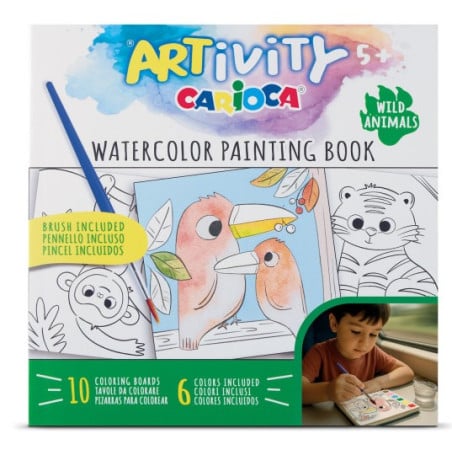 Carioca Artivity Acuarelas Animales Salvajes De Carioca