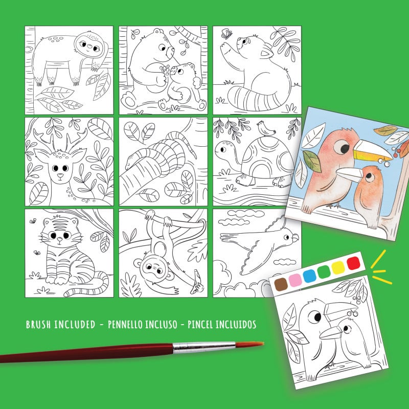 Carioca Artivity Acuarelas Animales Salvajes