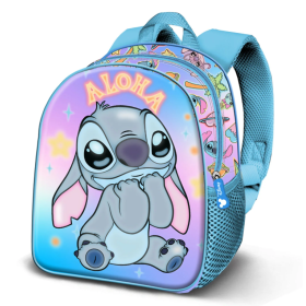 Mochila Infantil 3D Stitch Aloha 25 Cm De K-Ractermania