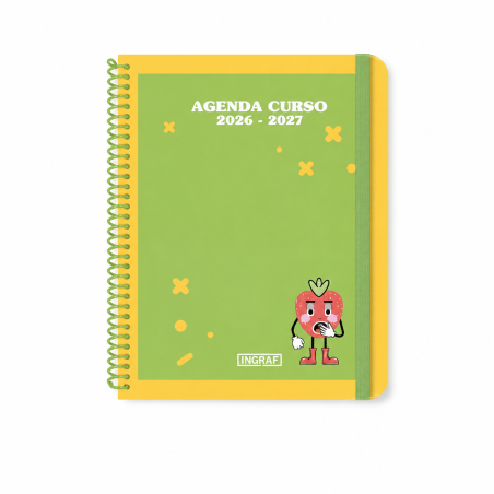 Agenda Escolar Frutas 2026/27 Con Regla
