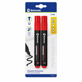 Pack 2 Rotuladores Punta Redonda 2MM Colores Surtidos