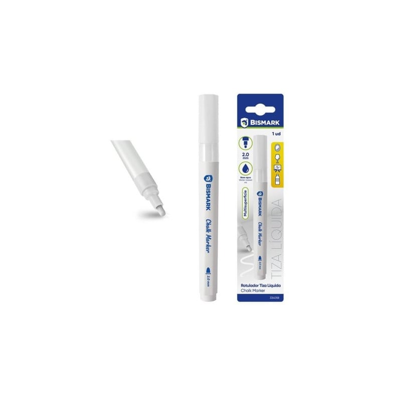 Rotulador Tinta Tiza Blanco 2MM