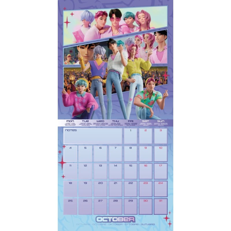 K-POP Demon Hunters Calendario 2027