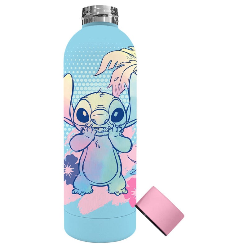 Botella De Acero Inoxidable Stitch Aloha 500 Ml