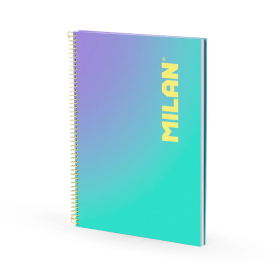 Cuaderno Milan A4 Sunset Verde 90H Espiral