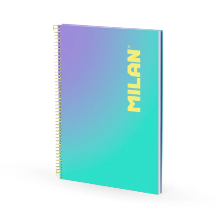 Cuaderno Milan A4 Sunset Verde 90H Espiral