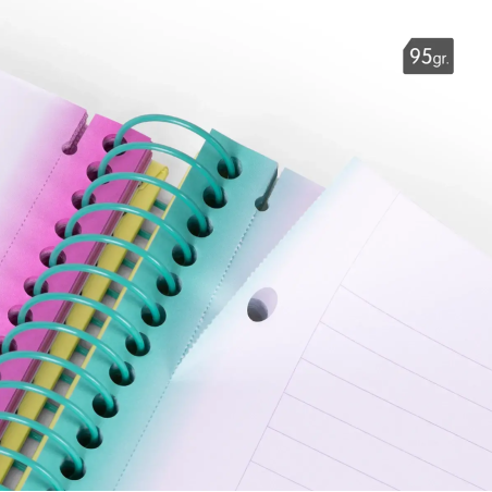 Cuaderno Milan A4 Sunset Verde 90H Espiral